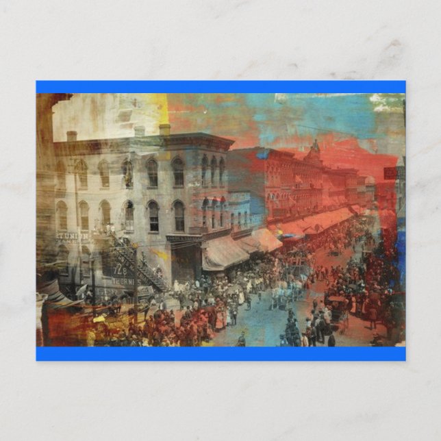 Kansas City Circus Parade 1886 Postkarte (Vorderseite)