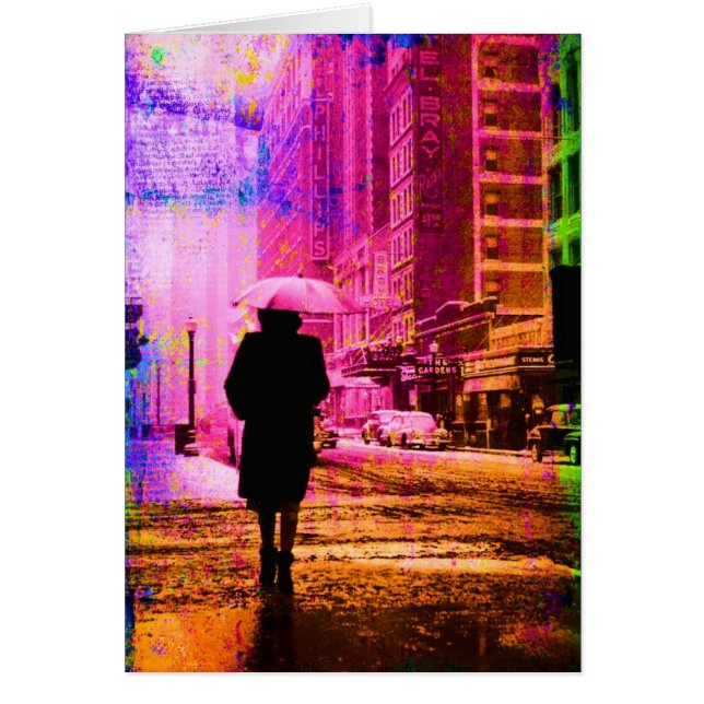 Kansas City, farbenfroher Grunge Jeder Anlass (Vorne)