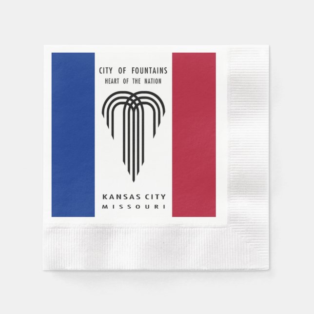 Kansas City-Flagge Serviette (Vorderseite)
