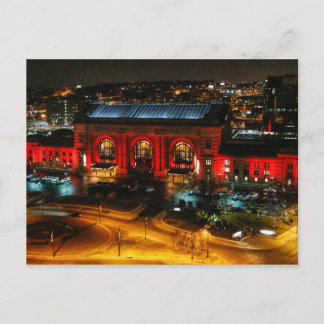 Kansas City Gewerkschaft Station Rote Postkarte