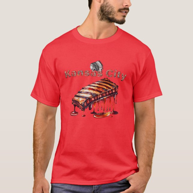 Kansas City - GRILLEN Ribs und die indische Chefin T-Shirt (Vorderseite)