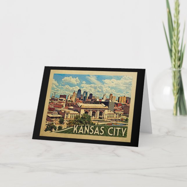 Kansas City Grußkarte Karte (Vorderseite)