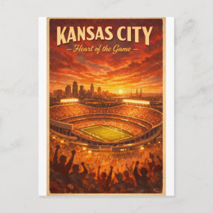 KANSAS CITY – Herz des Spiels Postkarte