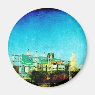 Kansas City Highway Magnet