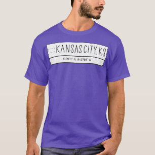 Kansas City Kansas Koordinaten T-Shirt