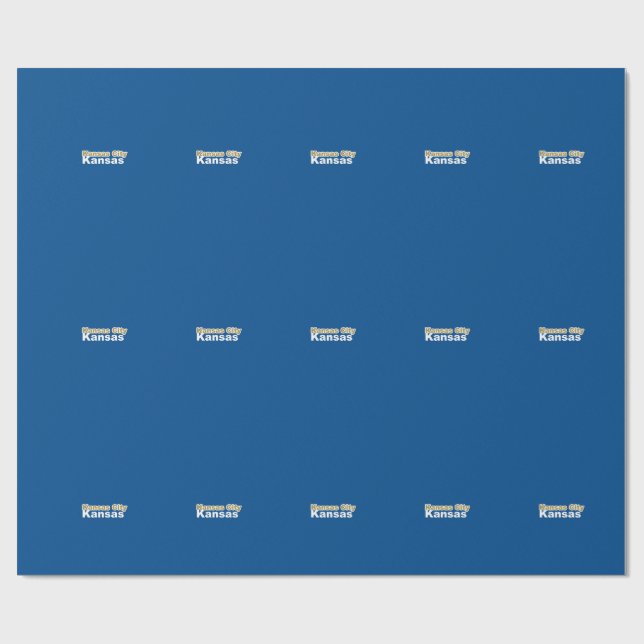 Kansas City, Kansas Wrapping Paper Geschenkpapier (Flach)