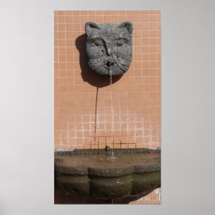Kansas City Katzenbrunnen Poster