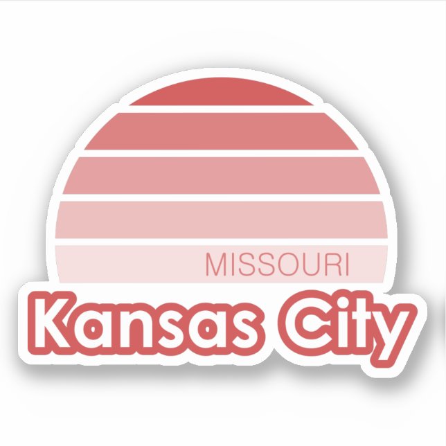 Kansas City Missouri Aufkleber (Vorderseite)