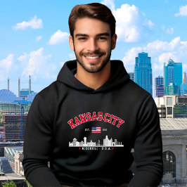 Kansas City Missouri Cityscape Hoodie