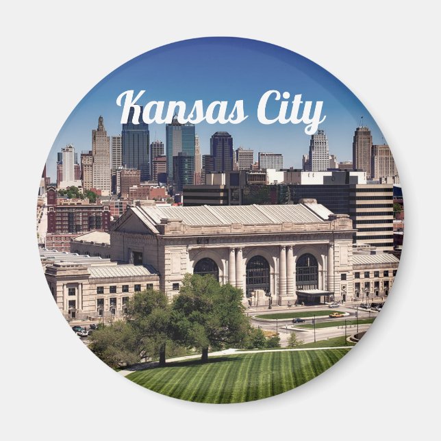 Kansas City Missouri Foto Gewerkschaft Station Magnet (Vorne)