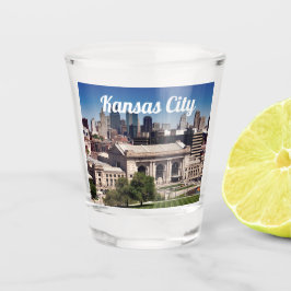 Kansas City Missouri Foto Gewerkschaft Station Schnapsglas