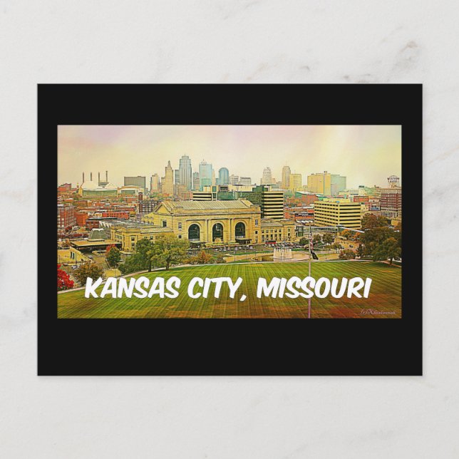 Kansas City, Missouri Postkarte (Vorderseite)