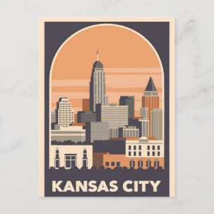 Kansas City, Missouri Postkarte
