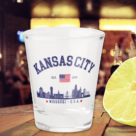 Kansas City Missouri Pride | City Skyline Schnapsglas