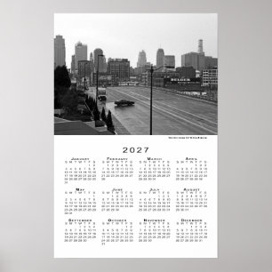 Kansas City, Missouri Skyline 2027 Kalender Poster