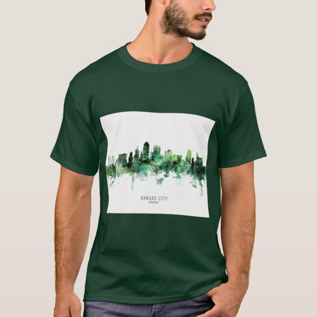 Kansas City Missouri Skyline 5 T-Shirt (Vorderseite)