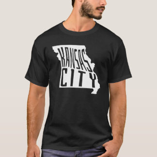 Kansas City, Missouri Staat Kontur - USA Travel T-Shirt