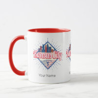 Kansas City Missouri United Staaten Skyline Vintag