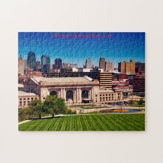 Kansas City Missouri Weihnachtsgrüße (Horizontal)