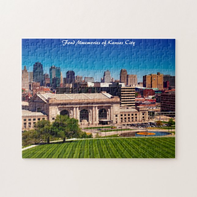 Kansas City Missouri Weihnachtsgrüße Jigsaw Pu (Horizontal)