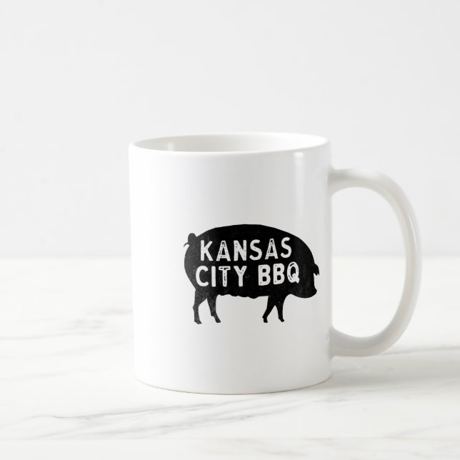 Kansas City Pig Grillen Kaffeetasse (Rechts)