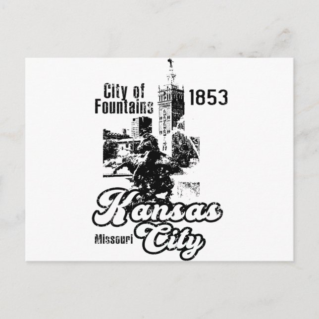Kansas City Postkarte (Vorderseite)
