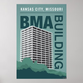 Kansas City Sehenswürdigkeiten: BMA Gebäude - 24 x Poster