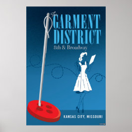 Kansas City Sehenswürdigkeiten: Garment District - Poster