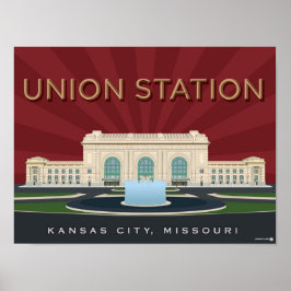 Kansas City Sehenswürdigkeiten: Gewerkschaft Stati Poster