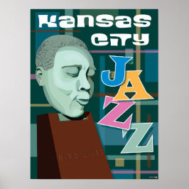 Kansas City Sehenswürdigkeiten: KC Jazz - 18 x 24 Poster