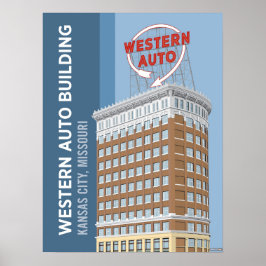 Kansas City Sehenswürdigkeiten: Western Auto - 18  Poster