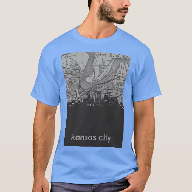 kansas city skyline 3 T-Shirt (Vorderseite)
