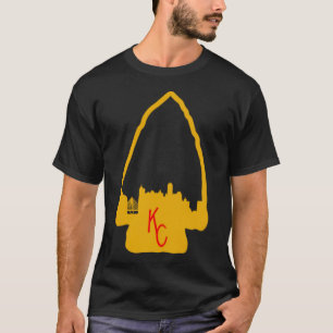 Kansas City Skyline arrowhead digitales zeichn T-Shirt