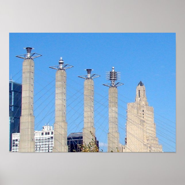Kansas City Skyline Poster (Vorne)
