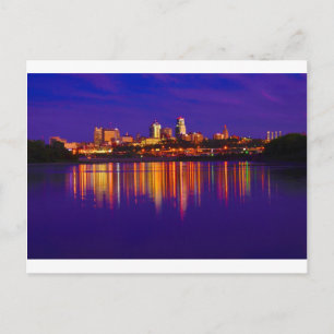 Kansas City Skyline Postkarte