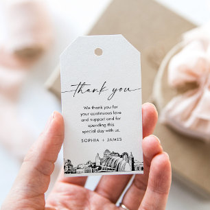 Kansas City Skyline Wedding Vielen Dank für Ihre U Geschenkanhänger