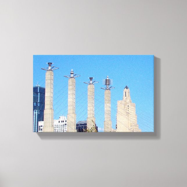 Kansas City Space Außerirdischen Leinwanddruck (Vorderseite)