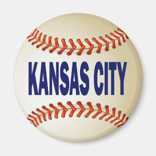 KANSAS- CITYbaseball Magnet