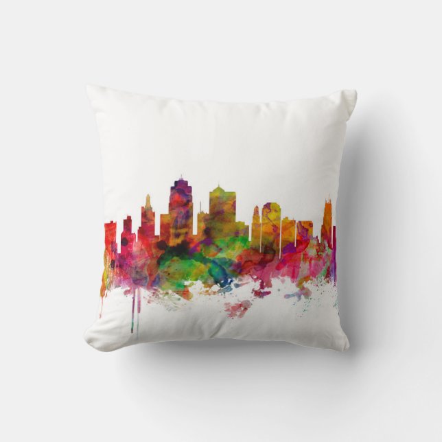 Kansas- CitySkyline Kissen (Vorderseite)