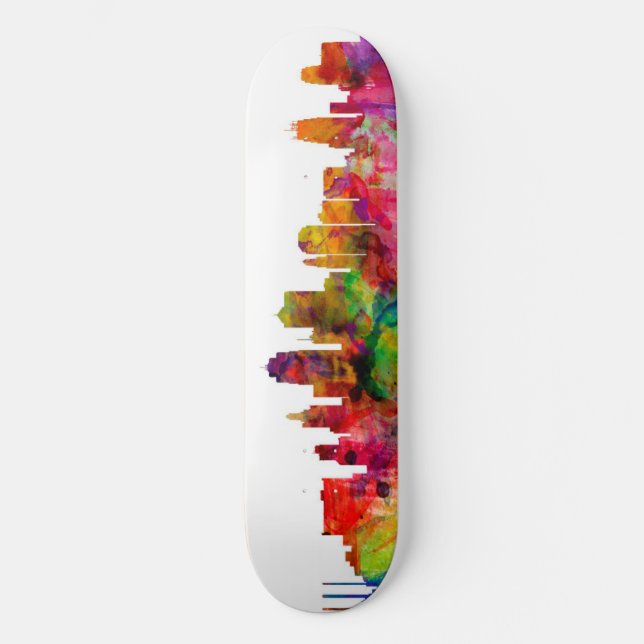 Kansas- CitySkyline Skateboard (Vorderseite)