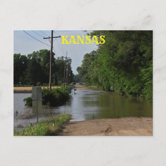 Kansas Country Flowater Post Card Postkarte (Vorderseite)