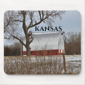 Kansas Country Red Barn Mouse Pad Mousepad