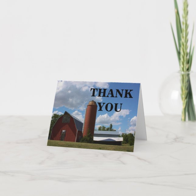 Kansas Country Red Stall Card Dankeskarte (Vorderseite)