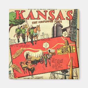 Kansas der Sonnenblumenstaat Magnet
