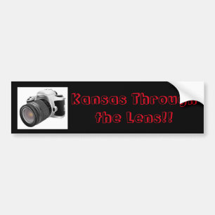 Kansas durch den Autoaufkleber Lens