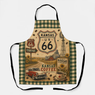 Kansas Farmhouse Coffee Küchen Route 66 Schürze