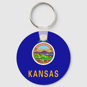 Kansas Flag Schlüsselanhänger