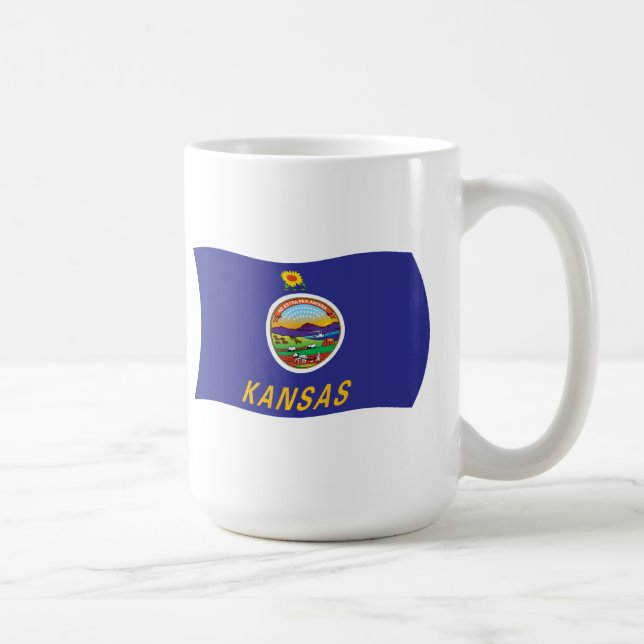 Kansas Flag Tasse (Rechts)