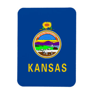 Kansas-Flagge Magnet