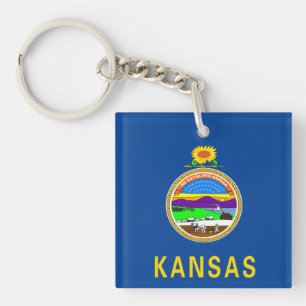 Kansas-Flagge Schlüsselanhänger